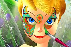 Рисунок на Лице Динь - Tinker Bell Spring Face Painting